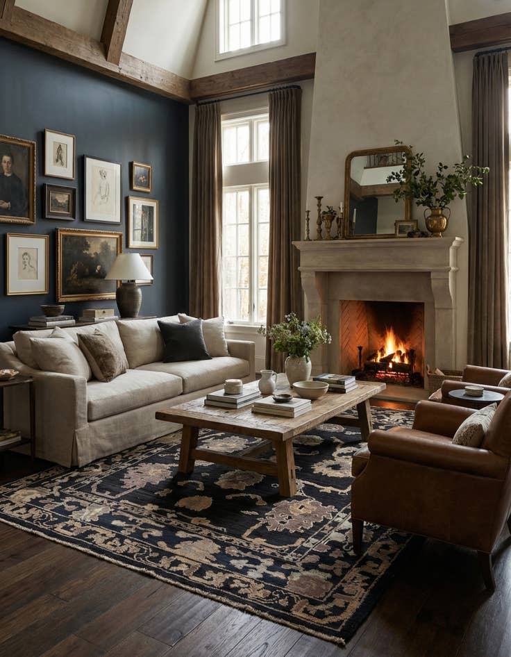 Detail image of 9' 4 x 12' 8 Hand Knotted Oushak Wool Rug