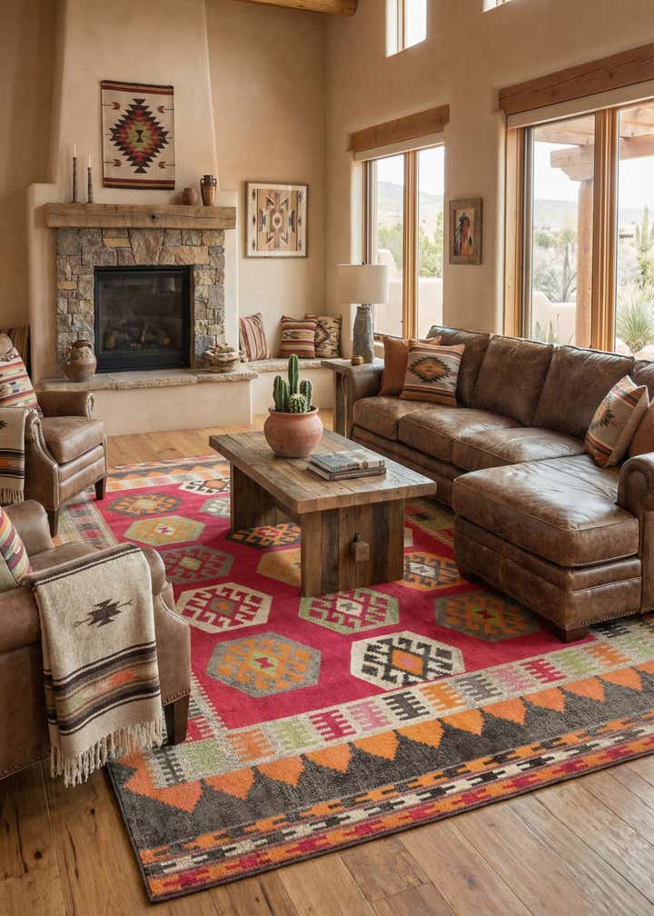 10' 6 x 16' 5 Washable Santa Fe Rug