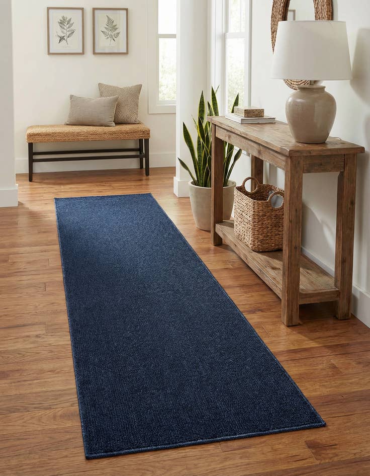 Detail image of 2' x 8'  Washable Solid Indoor / Outdoor Runner Rug
