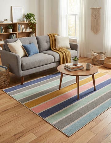 5' x 5' Lotus Square Rug