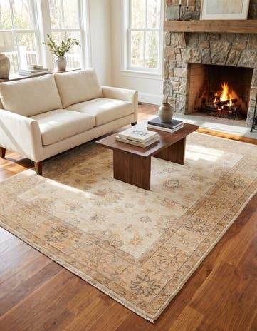 5' 1 x 6' 6 Hand Knotted Ziegler Rug