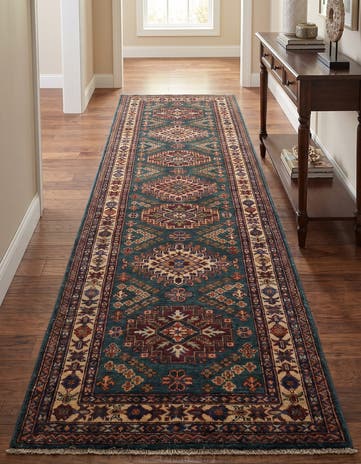 2' 8 x 10' Hand Knotted Kazak Runner Rug