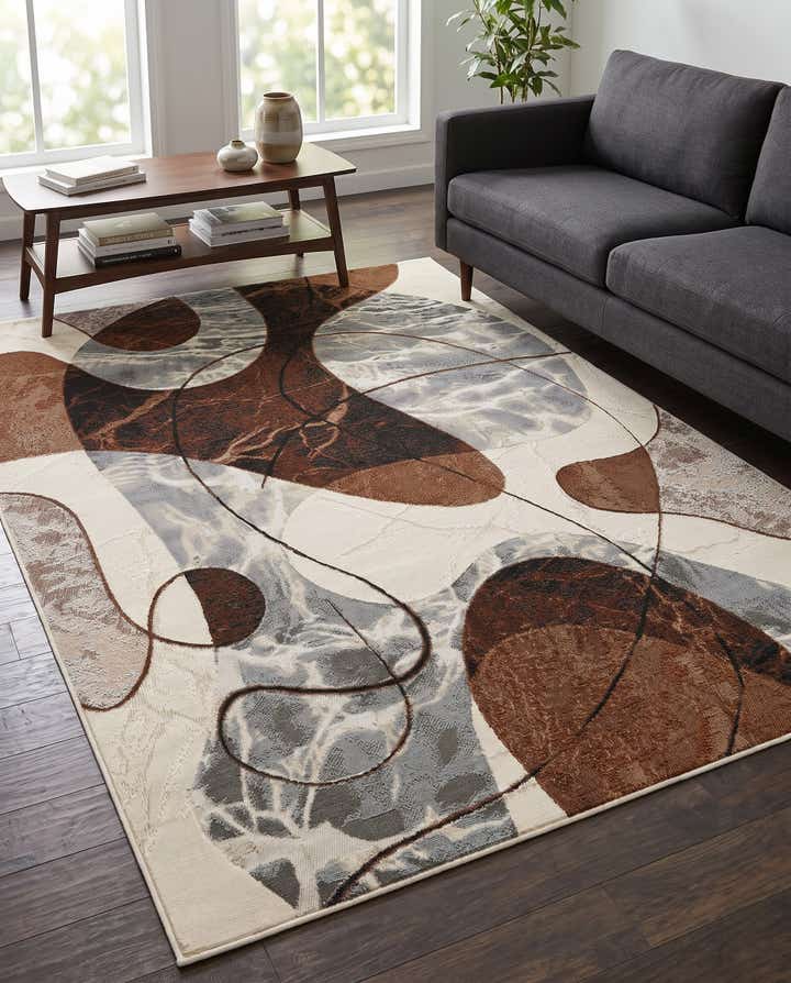 5' x 7' Easy-Clean Modern Indoor / Outdoor Rug