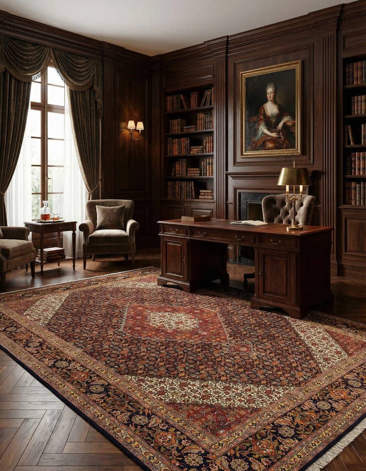 Detail image of 8' 3 x 11' 2 Tabriz Mahi Rug