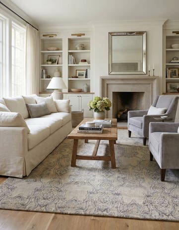 6' 2 x 9' 3 Hand Knotted Luna Rug