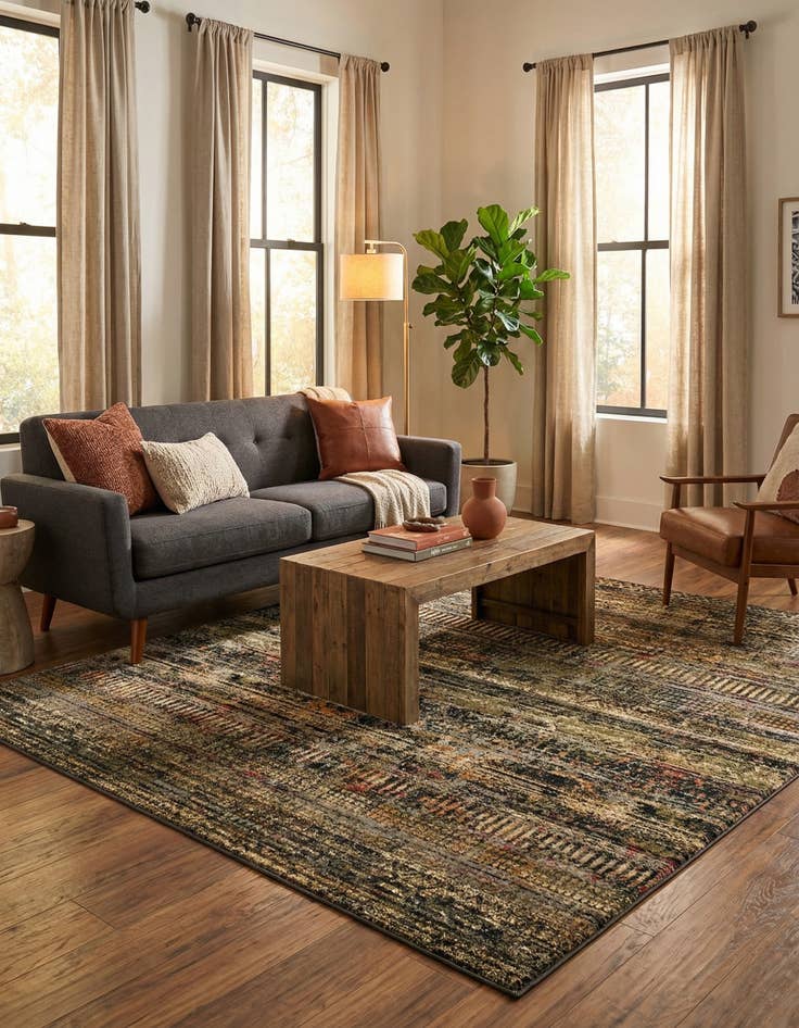 Detail image of 7' 10 x 7' 10 Saturn Square Rug