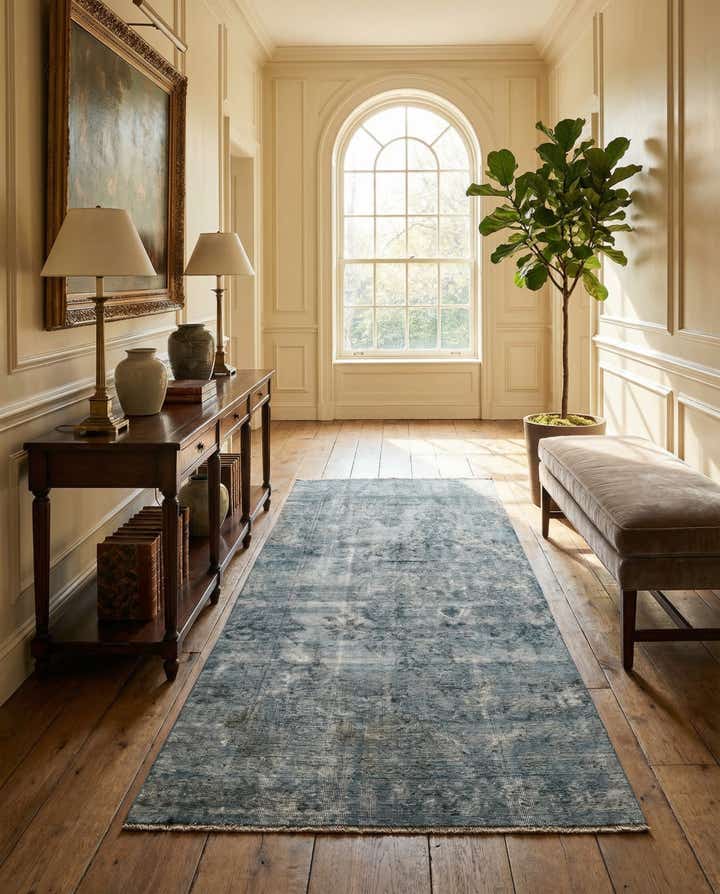 4' 6 x 9' 2 Hand Knotted Ultra Vintage Persian Wool Runner Rug