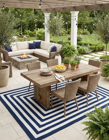9' x 12' Easy-Clean Eco Verse Washable Indoor / Outdoor Rug