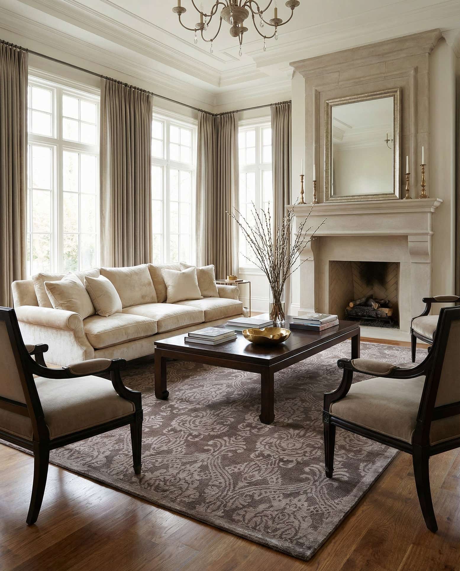 6' 9 x 10' Hand Knotted Darya Wool Rug