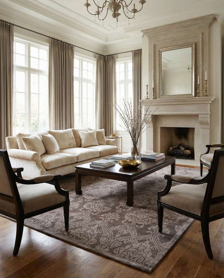 6' 9 x 10' Hand Knotted Darya Wool Rug