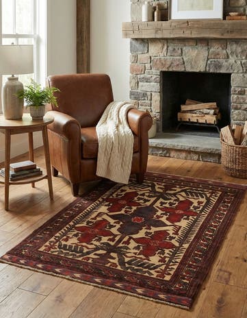 3' x 4' 5 Hand Knotted Sumak Wool Rug