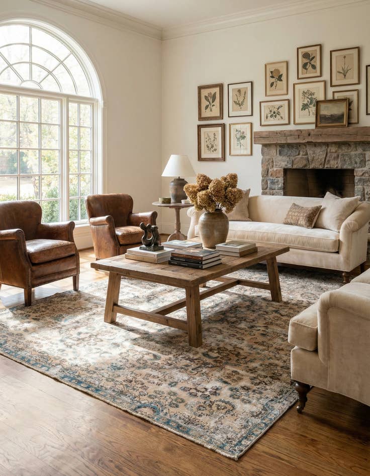 Detail image of  7' 2 x 10' 7  Hand Knotted Ultra Vintage Persian Wool Rug