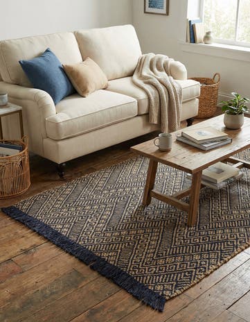 4' 1 x 6' 1 Handmade Braided Jute Rug