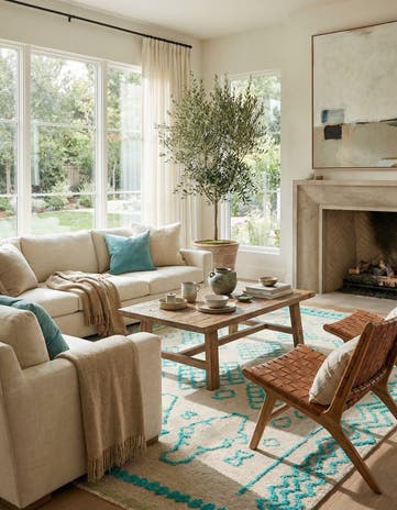 6' 8 x 8' 8 Hand Knotted Darya Wool Rug
