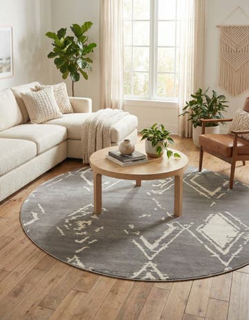 8' x 8' Uptown Carnegie Hill Round Rug