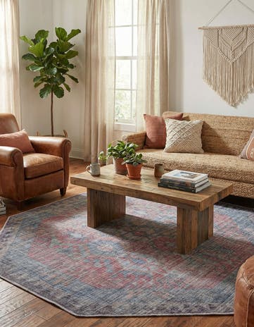 7' 10 x 7' 10 Washable Sisu Octagon Rug