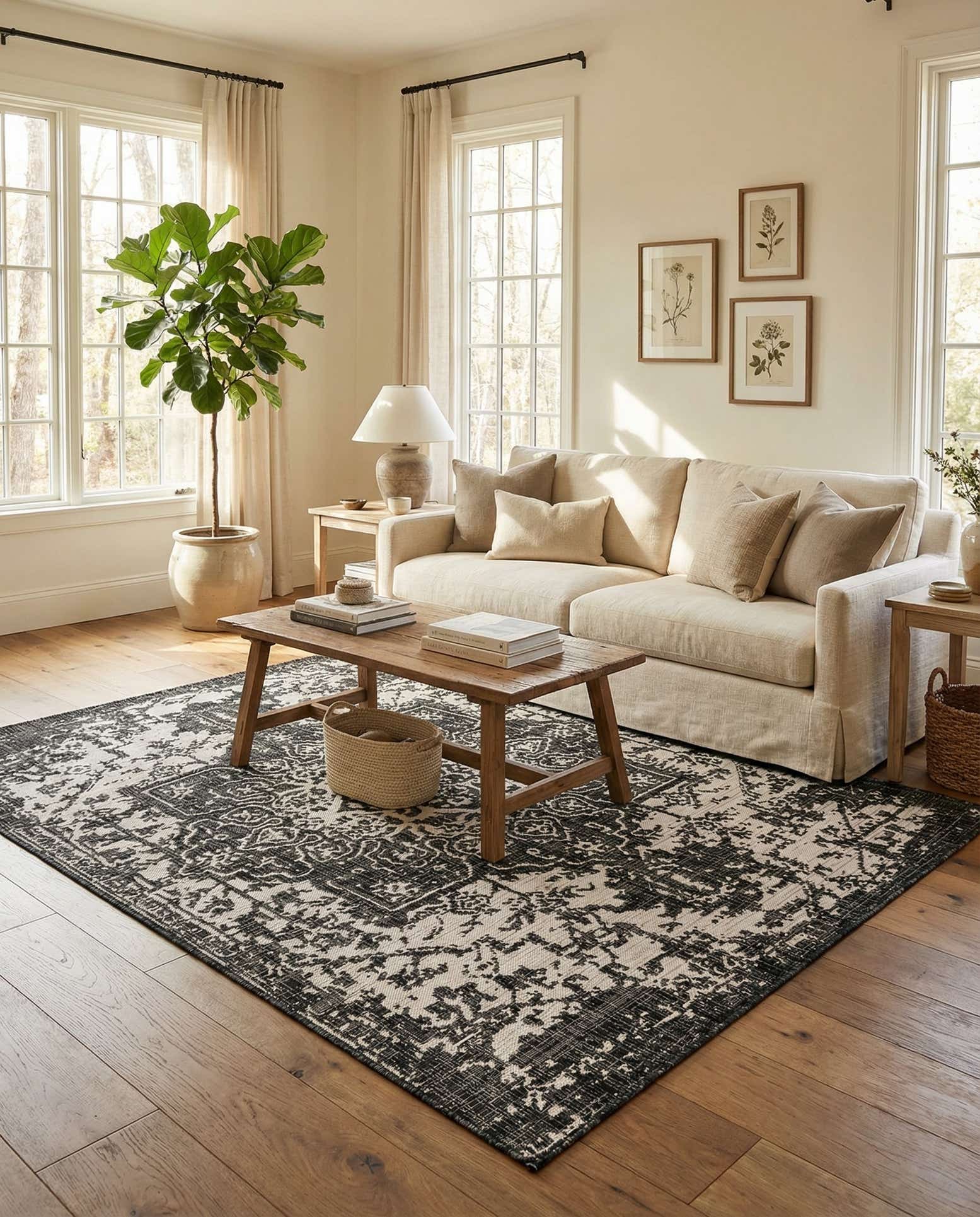 5' 3 x 8' Easy-Clean Jill Zarin Dubai Indoor / Outdoor Rug