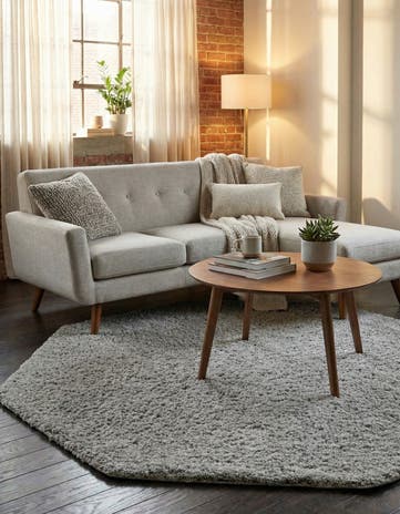 6' x 6' Everyday Shag Octagon Rug