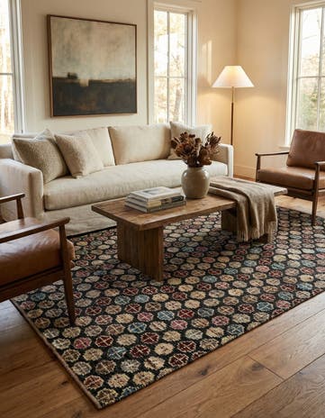 5' 2 x 7' 10 Hand Knotted Darya Wool Rug