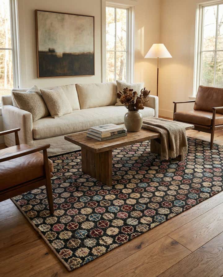 5' 2 x 7' 10 Hand Knotted Darya Wool Rug