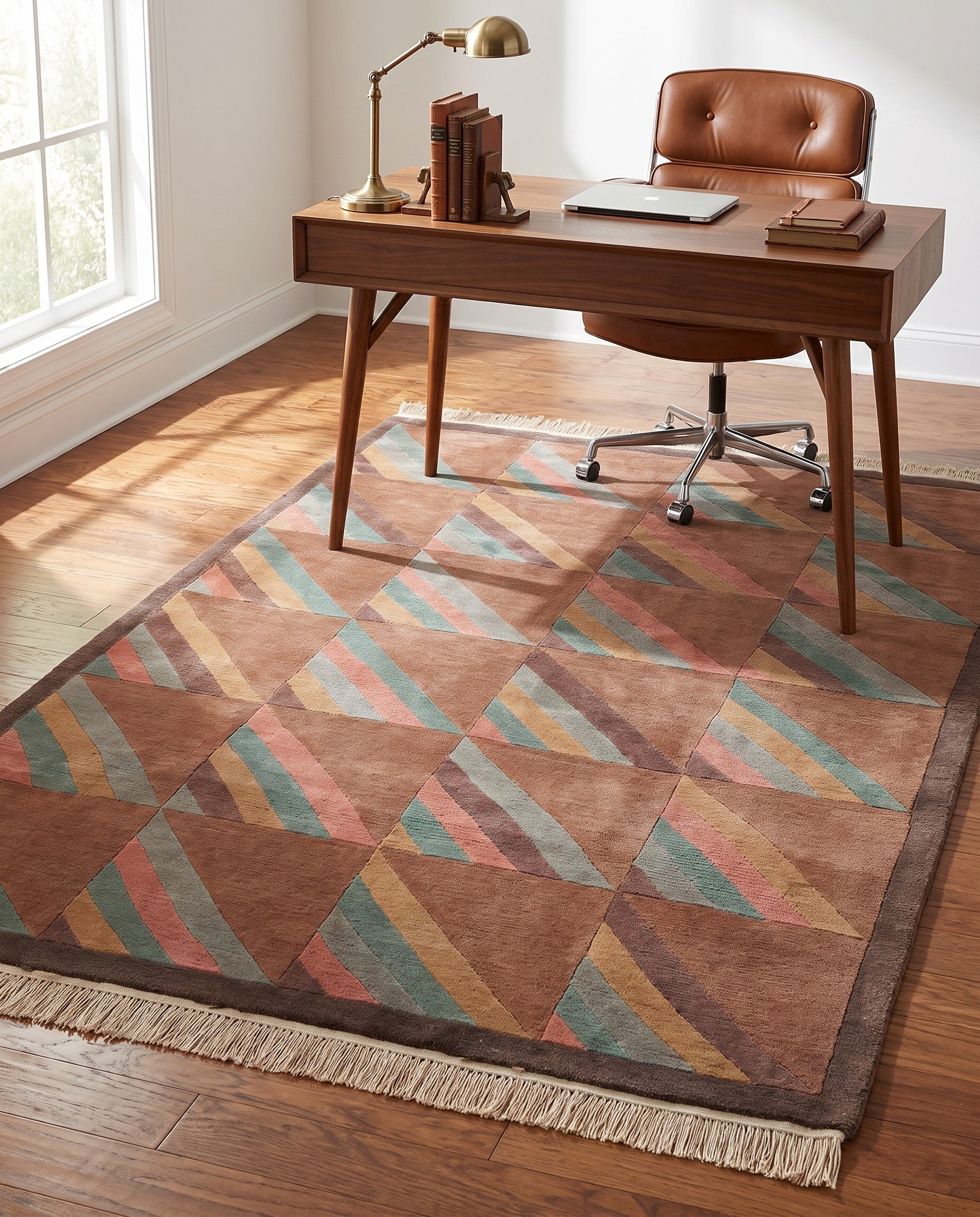5' 6 x 8' 1 Hand Knotted Tibet Wool Rug
