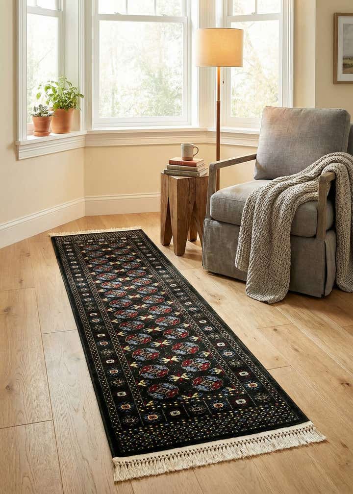 2' x 8' Bokhara Runner Rug