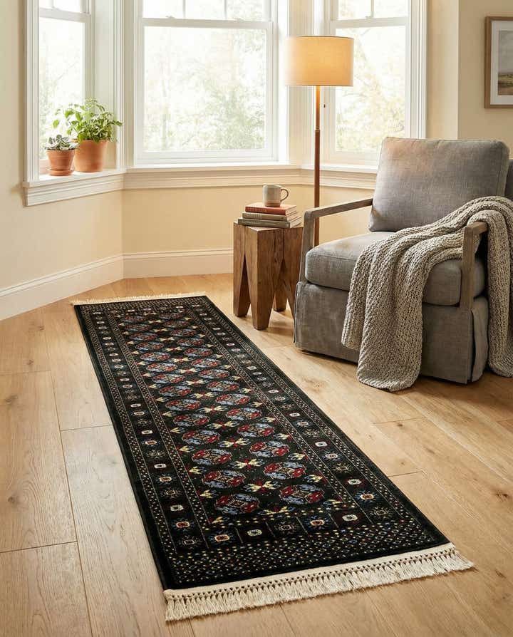 2' x 8' Bokhara Runner Rug
