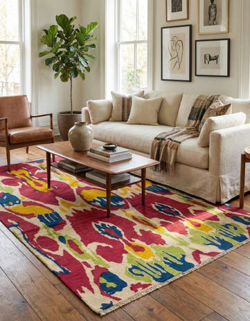 5' 2 x 8' 8 Hand Knotted Darya Wool Rug