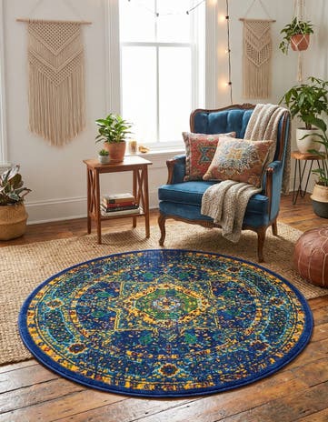 4' x 4' Calypso Round Rug