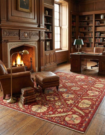 6' 8 x 10' 2 Hand Knotted Ariana Ziegler Oriental Rug