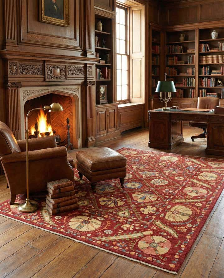 6' 8 x 10' 2 Hand Knotted Ariana Ziegler Oriental Rug