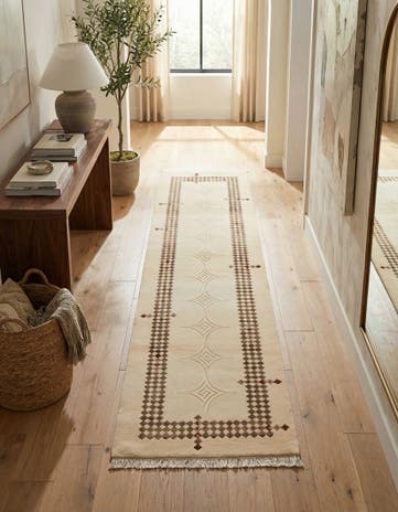 2' 8 x 9' 9 Hand Knotted Darya Wool Runner Rug