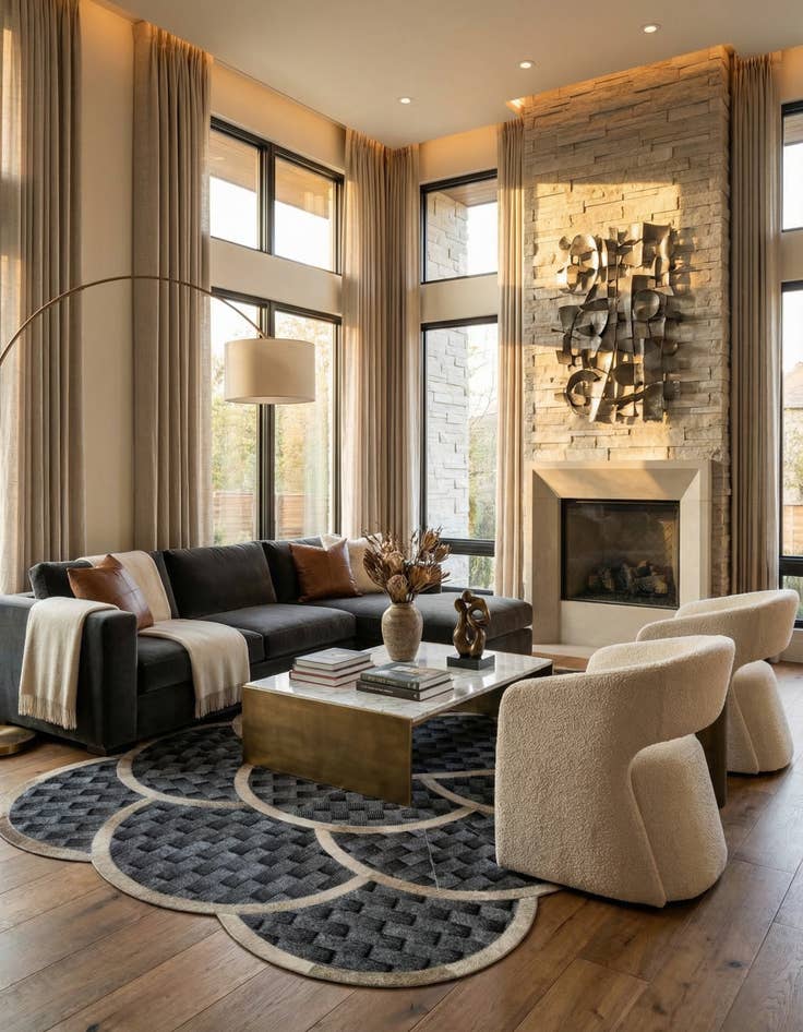 Detail image of 5' x 8' Cowhide - Patchwork Rug