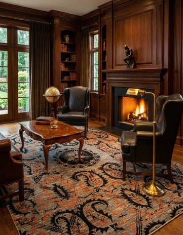 6' 11 x 9' 9 Luribaft Wool Rug