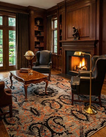 6' 11 x 9' 9 Luribaft Wool Rug