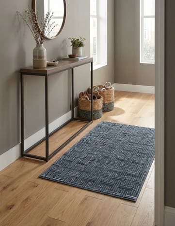 Jill Zarin Navy Blue Uptown Park Avenue Rug