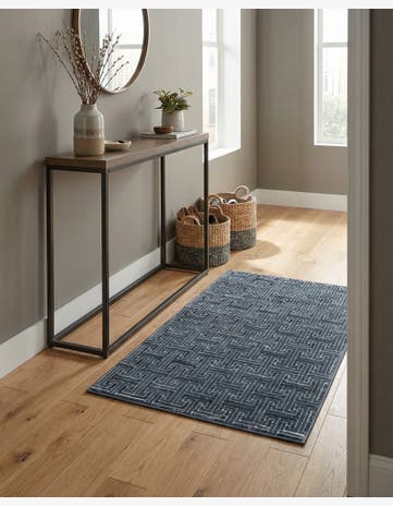 Jill Zarin Navy Blue Uptown Park Avenue Rug