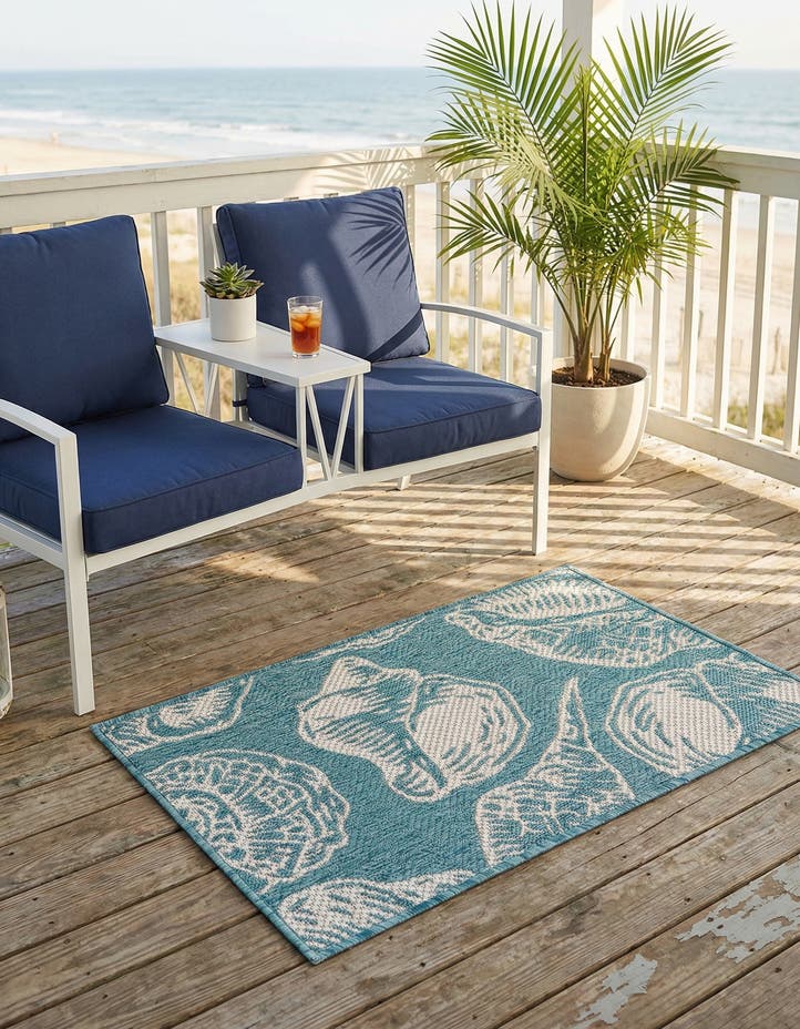 2' x 3' Easy-Clean Coastal Indoor / Outdoo...