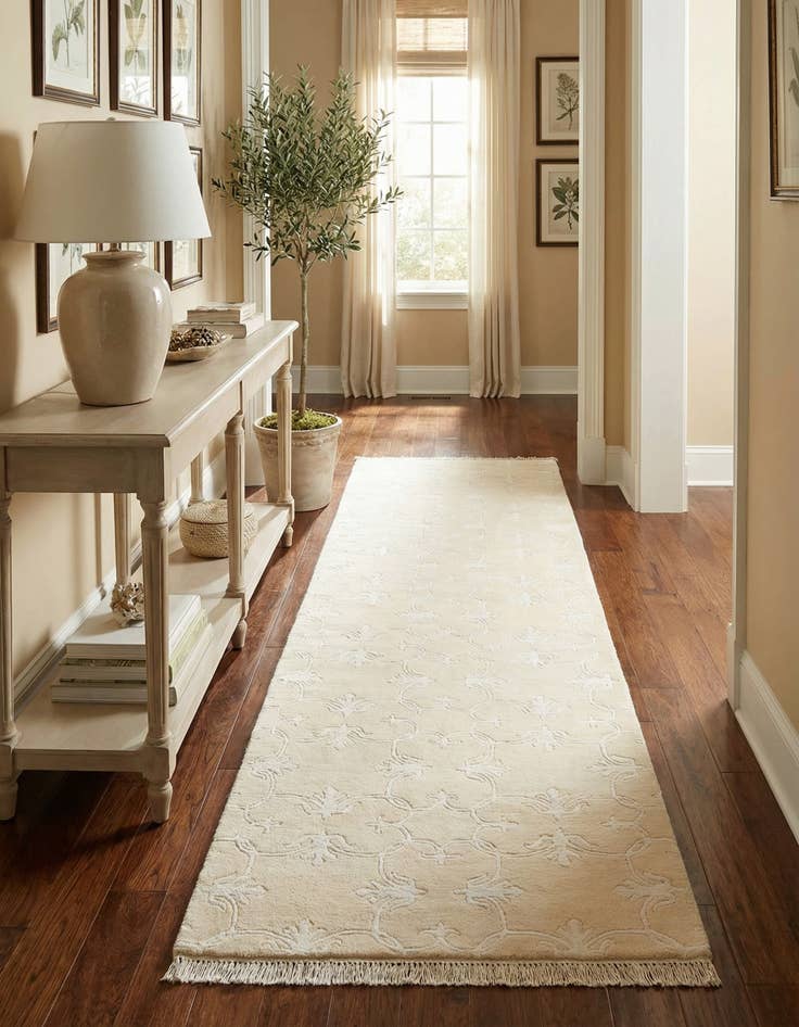 Detail image of 2' 7 x 13' 3  Hand Knotted Darya Wool Runner Rug