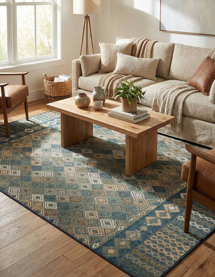 Detail image of  6' x 9'  Washable Baja Indoor / Outdoor Rug