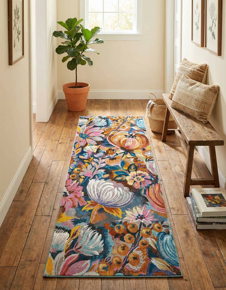 Detail image of 2' x 6' Blossom Runner Rug