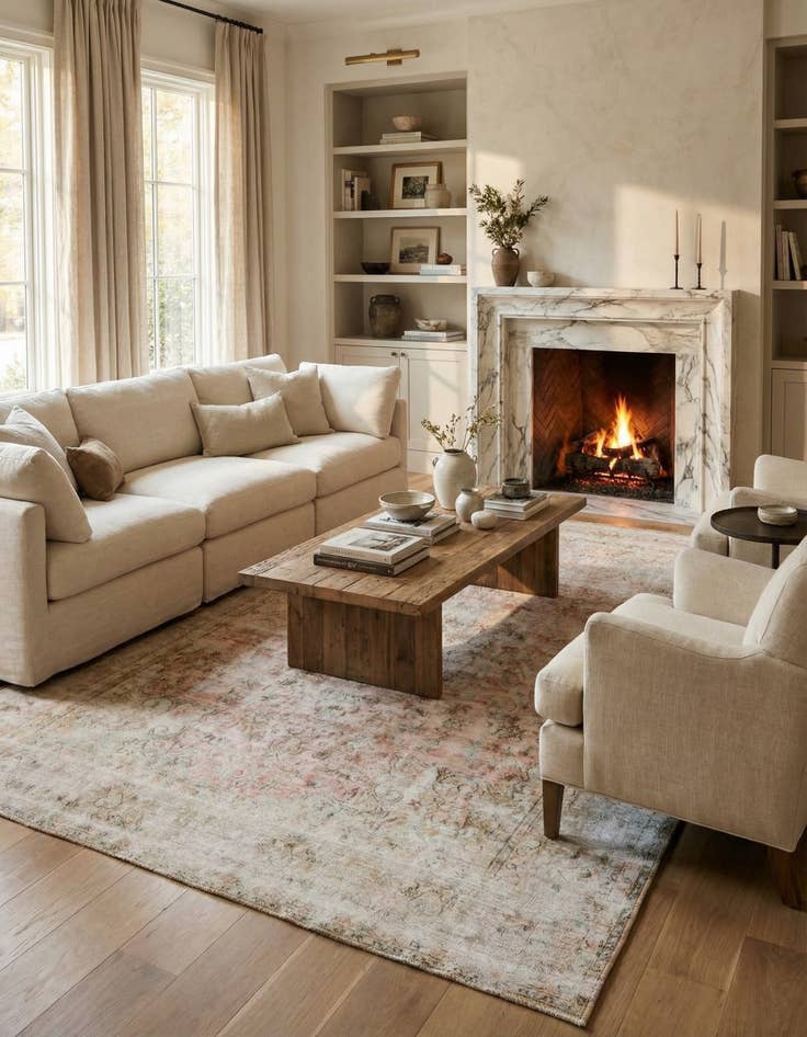 Detail image of 9' 7 x 12' 8 Hand Knotted Ultra Vintage Persian Wool Rug