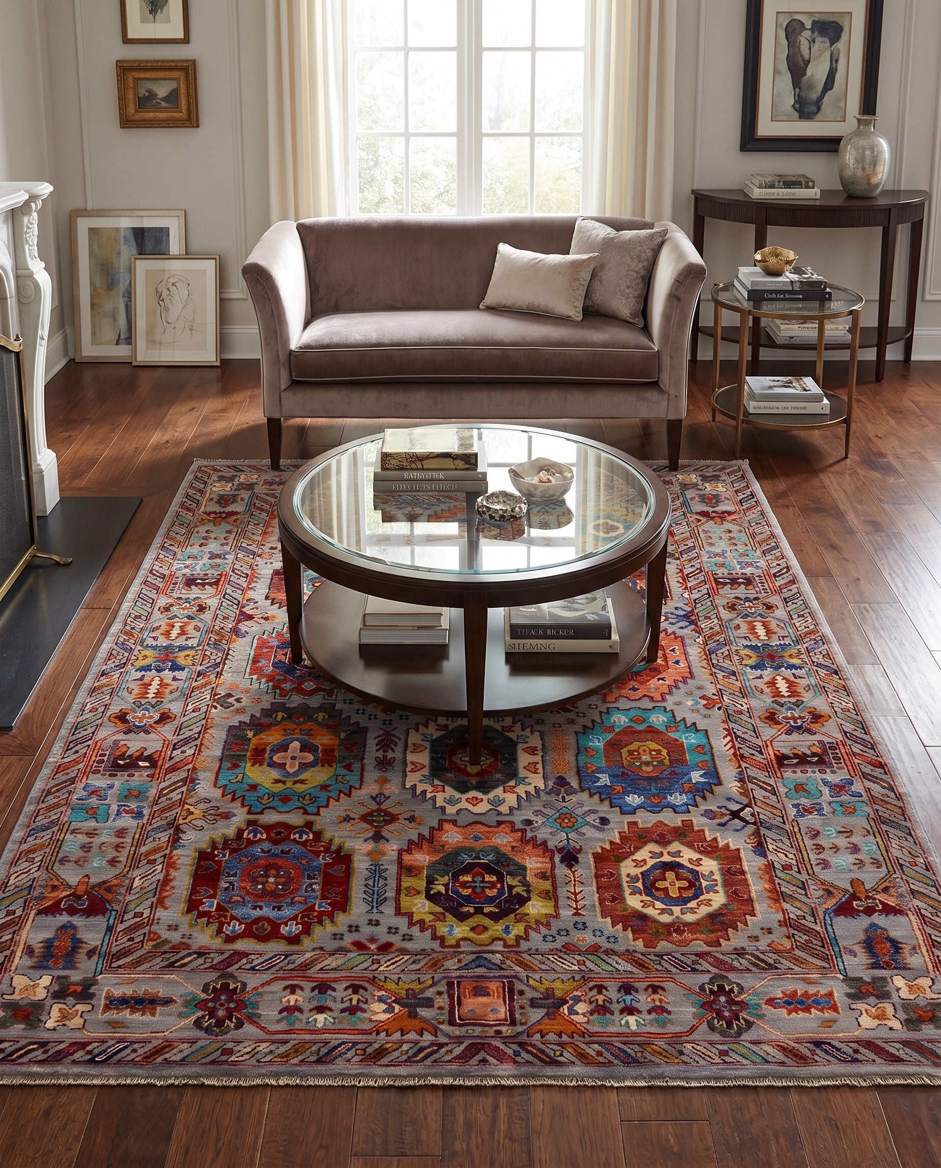 5' 2 x 6' 7 Hand Knotted Ariana Ziegler Rug