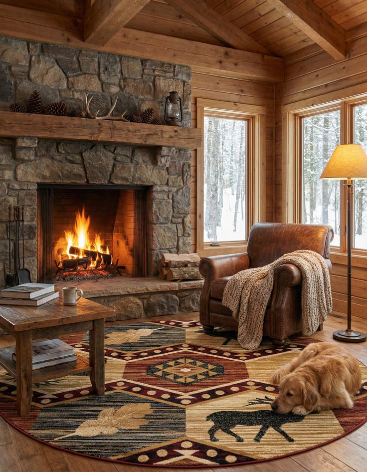 Detail image of  7' 10 x 7' 10 Pioneer Round Rug