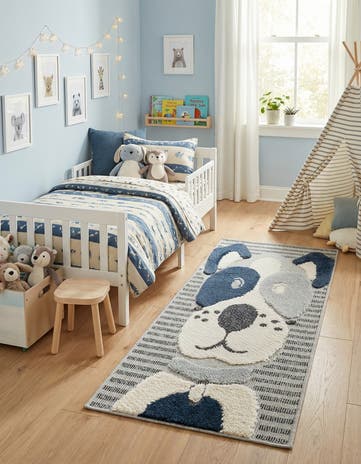 2' x 4' Whimsy Kids Runner Rug