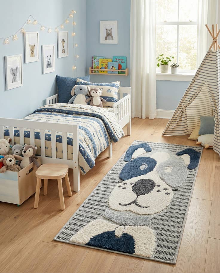 Detail image of 2' x 4' Whimsy Kids Runner Rug