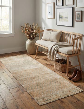 2' 10 x 7' 7 Hand Knotted Ultra Vintage Persian Wool Runner Rug