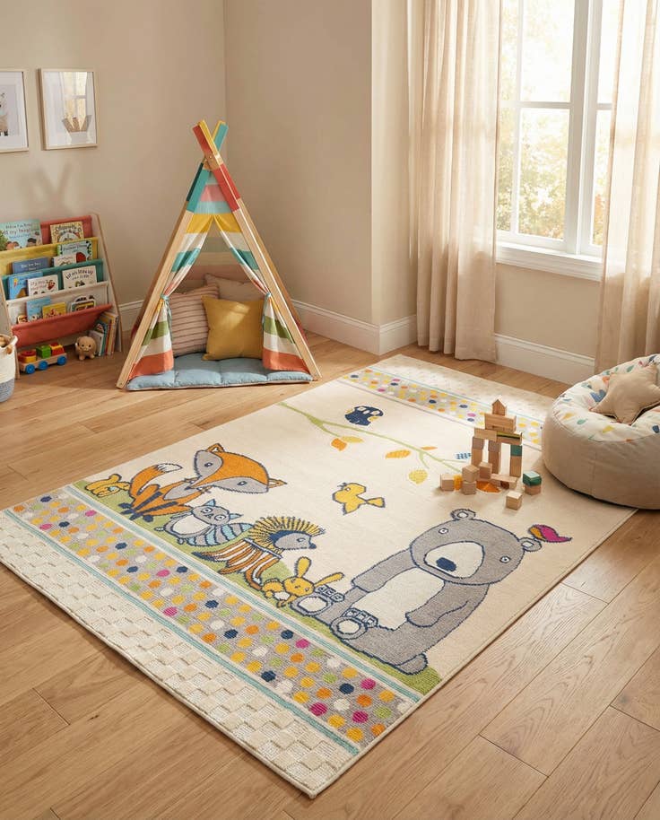 Detail image of 5' 3 x 7' 7 Easy-Clean Indoor / Outdoor Rug