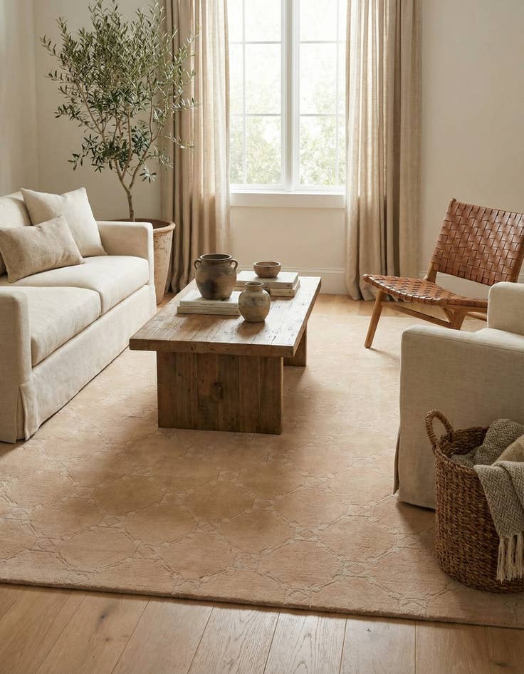 Detail image of 5' x 6' 5  Hand Knotted Nepal Wool Rug