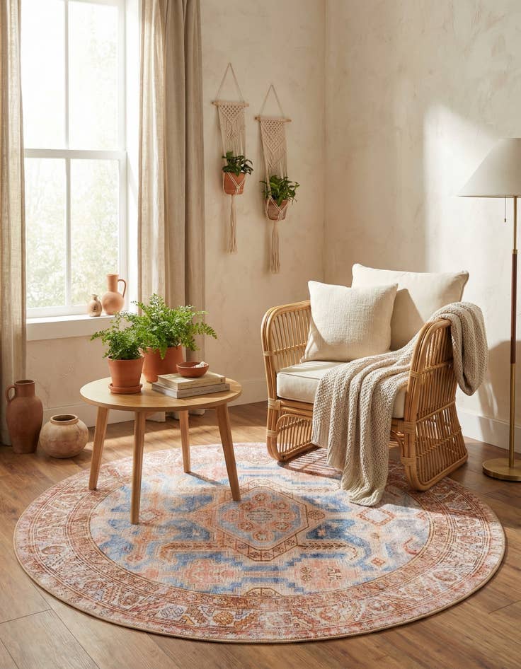 Detail image of 5' x 5' Timeless Round Rug